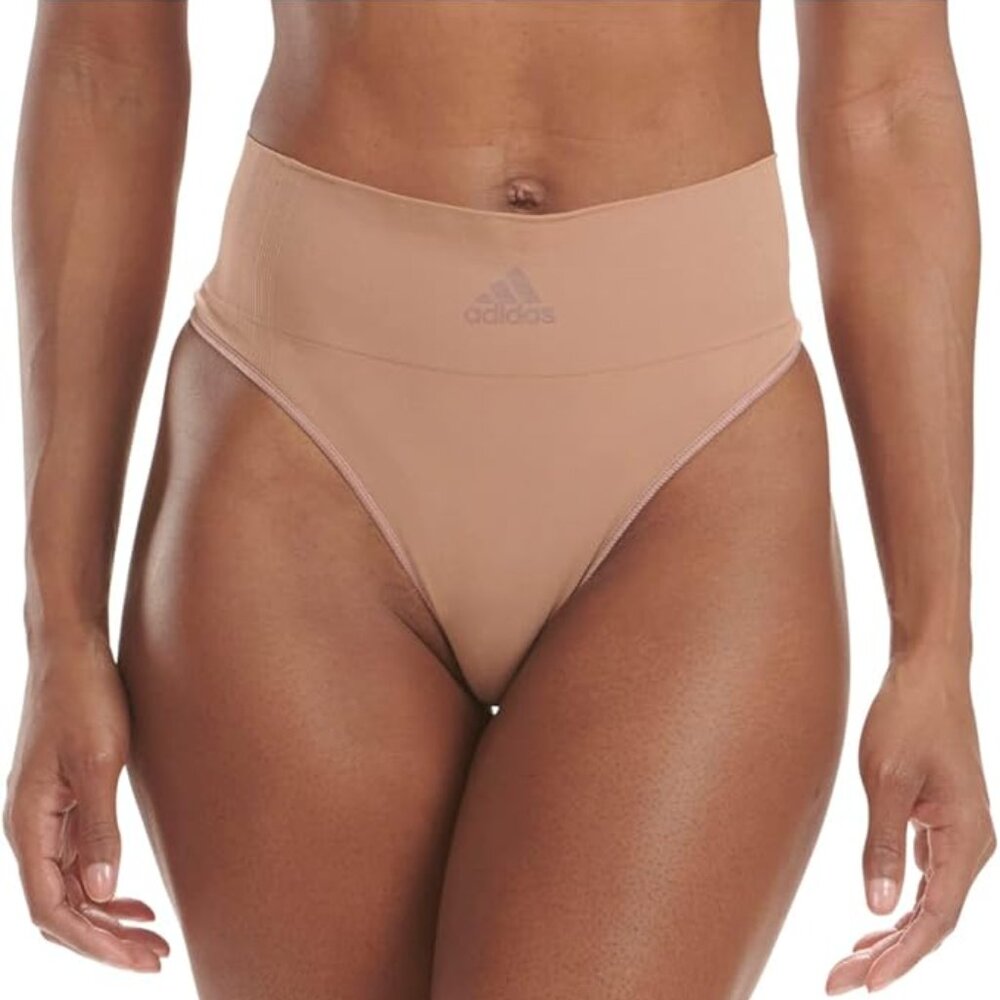 adidas Women's Micro-Stretch Seamless Thong Panties, Singles